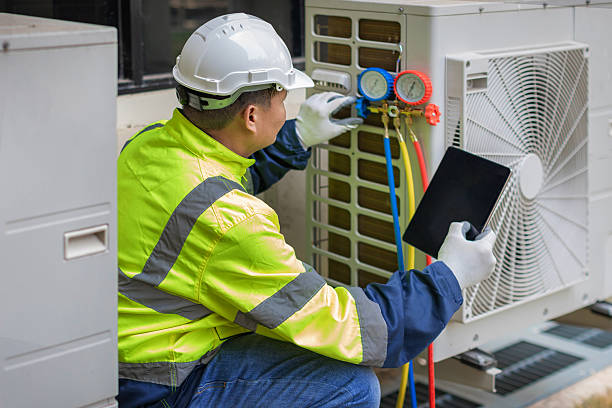 Professional Hvac technician working in Leonardsville, NY